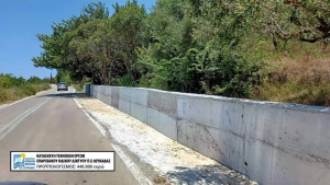 Ολοκληρώθηκαν από την Π.Ε. Λευκάδας τεχνικά έργα αντιστήριξης 440.000 €
