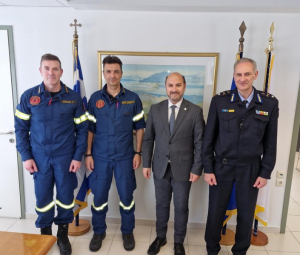Εθιμοτυπική επίσκεψη του Αρχιπύραρχου Θανάση Κατσαφάδου, στον Αντώνη Δουβίτσα
