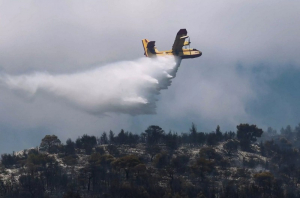Φωτιά στο Στεφάνι Κορινθίας – Κινητοποιήθηκαν και εναέριες δυνάμεις