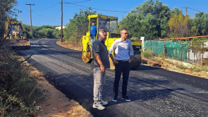 Μεγανήσι: Ολοκληρώθηκαν ασφαλτοστρώσεις στην Ε.Ο. Κατωμερίου – Σπαρτοχωρίου
