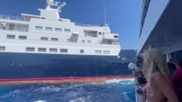 Κεφαλονιά: Παραλίγο σύγκρουση σκαφών μεταξύ Φισκάρδου και Ιθάκης (video)