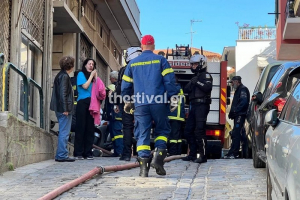 Θεσσαλονίκη: Πυρκαγιά σε διαμέρισμα στην Άνω Πόλη – Τρία άτομα στο νοσοκομείο (φωτο &amp; video)