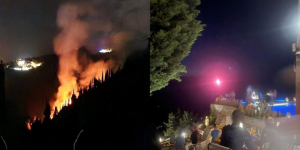 Λευκάδα. Υπό μερικό έλεγχο η φωτιά μεταξύ Αγίου Νικήτα και Δρυμώνα