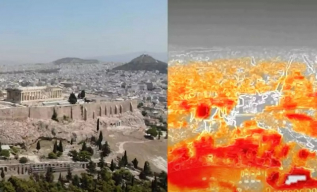 Ακρόπολη: Εντυπωσιακό βίντεο καταγράφει τις μεγάλες θερμικές αλλαγές