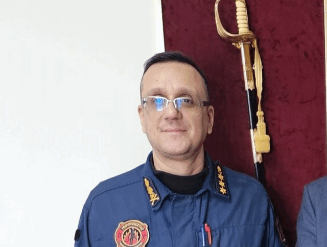 Ο αποχαιρετισμός του απερχόμενου διοικητή της Πυροσβεστικής Λευκάδας, Ι. Λιάπη