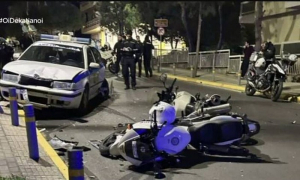 Άλιμος: Διάρρηξη κατέληξε σε τραυματισμό αστυνομικών – ΙΧ εμβόλισε περιπολικό