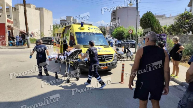 Πρέβεζα: Τροχαίο ατύχημα δίκυκλο με αγροτικό