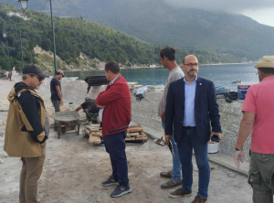 Αυτοψία του Αντώνη Δουβίτσα στο έργο που υλοποιεί η Περιφέρεια στον Κάλαμο