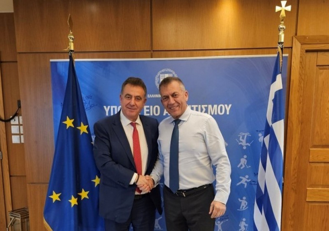 Με τον Αναπληρωτή Υπουργό Αθλητισμού, Γιάννη Βρούτση, συναντήθηκε ο Θανάσης Καββαδάς