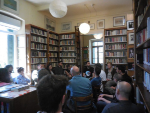 H ομάδα ξυλουργικής από το Athens School στην Βιβλιοθήκη Λευκάδος