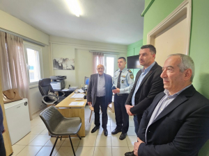Την Αστυνομική Διεύθυνση Λευκάδας επισκέφτηκε ο Δήμαρχος Ξενοφών Βεργίνης