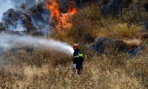 Σε εξέλιξη πυρκαγιά στο Μονολίθι Πρέβεζας