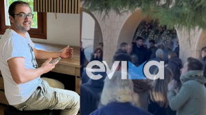 Χαλκίδα: Ράγισαν καρδιές στην κηδεία του Σάκη που δολοφονήθηκε από την 39χρονη