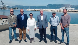 Επιθεώρηση Τρεπεκλή στο εργοτάξιο του τουριστικού καταφυγίου στο «Καφέ Γυαλί»