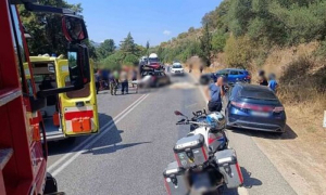 Πρέβεζα: Τροχαίο στο Λούρο με τρεις τραυματίες και κυκλοφοριακό χάος στην Εθνική