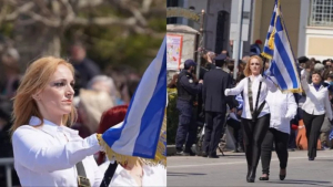 Δάκρυα συγκίνησης για την αριστούχο μητέρα: Τέλειωσε το Γυμνάσιο, μεγαλώνει μόνη της 3 παιδιά και επέστρεψε στα 37 σημαιοφόρος