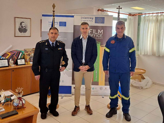 Π.Ε. Λευκάδας: Συνάντηση του Ανδρέα Κτενά με τον νέο Διοικητή Πυροσβεστικής Νομού Λευκάδας