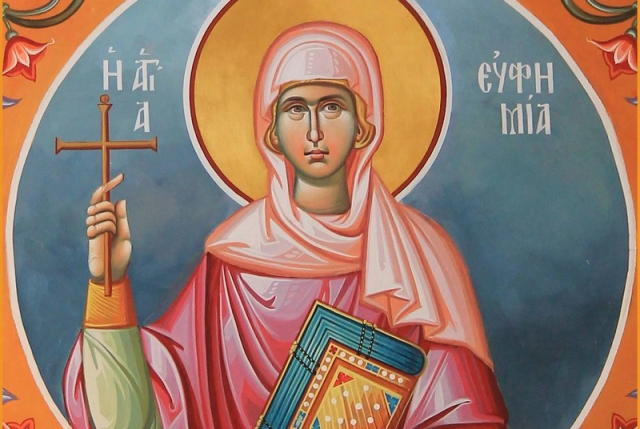 Την Αγία Μεγαλομάρτυρα Ευφημία τιμά η εκκλησία της Λευκάδας