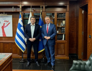 Η ενίσχυση της Αστυνομικής Δ/νσης Λευκάδας στο επίκεντρο της συνάντησης Καββαδά - Χρυσοχοΐδη