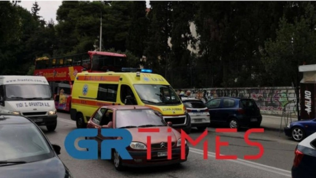 Τροχαίο με δυο τραυματίες στη Θεσσαλονίκη - Μηχανή παρέσυρε πεζό