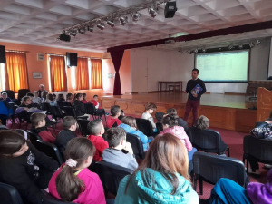 Ο συγγραφέας Γιώργος Αυγέρης στην Δημοτική Βιβλιοθήκη Λευκάδας