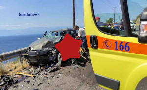 Δύο νεκροί σε τροχαίο στη Φωκίδα από σύγκρουση αυτοκινήτων