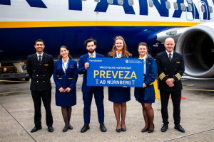 Νυρεμβέργη - Άκτιο… Πρώτη πτήση από την Ryanair