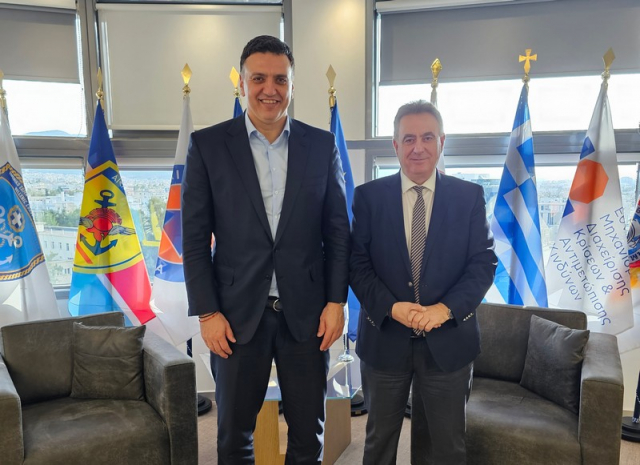 Συνάντηση Καββαδά με τον Υπουργό Κλιματικής Κρίσης και Πολιτικής Προστασίας Β. Κικίλια