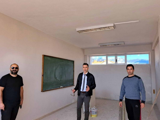 Λευκάδα: Στην τελική ευθεία οι εργασίες στο Γυμνάσιο της Βασιλικής