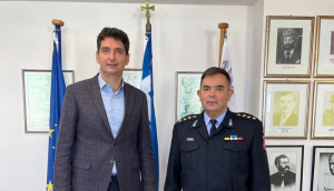 Δήμος Λευκάδας:  Επίσκεψη γνωριμίας με τον νέο διοικητή της πυροσβεστικής υπηρεσίας νομού