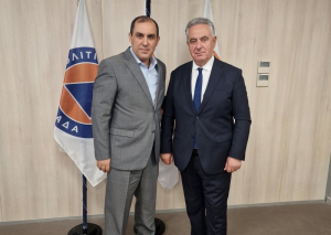 Συνάντηση Θ. Καββαδά με τον Κ. Κατσαφάδο για οδικά έργα στη Λευκάδα