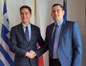 Συνάντηση του Αντιπεριφερειάρχη, Θ. Βασιλόπουλου με τον Πρέσβη της Πολωνίας, Artur Lompart