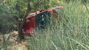 Αυτοκίνητο με οικογένεια από Λαμία έπεσε σε γκρεμό – Τους έσωσε το δέντρο