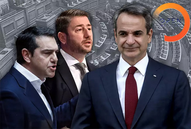 Δημοσκόπηση MRB: Σχεδόν 6 μονάδες μπροστά η Ν.Δ.