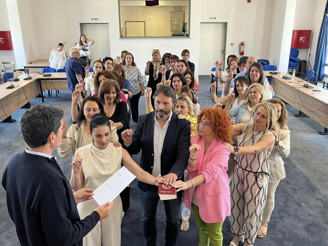 Ορκωμοσία  των υπαλλήλων από το  «Βοήθεια στο Σπίτι» στον Δήμο Λευκάδας