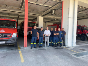 Την Πυροσβεστική Υπηρεσία Λευκάδας επισκέφθηκε ο Θαν. Καββαδάς