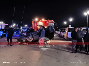 ...Κινηματογραφικό τροχαίο στην καρδιά της Λευκάδας! (φωτό)