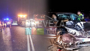 Πρέβεζα: Σφοδρή σύγκρουση οχημάτων – ”Μπλόκαρε” για αρκετή ώρα η Ε.Ο. – Δύο οι τραυματίες