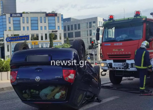 Σοβαρό τροχαίο για τη μετεωρολόγο Χριστίνα Σούζη στη Λεωφόρο Κηφισίας