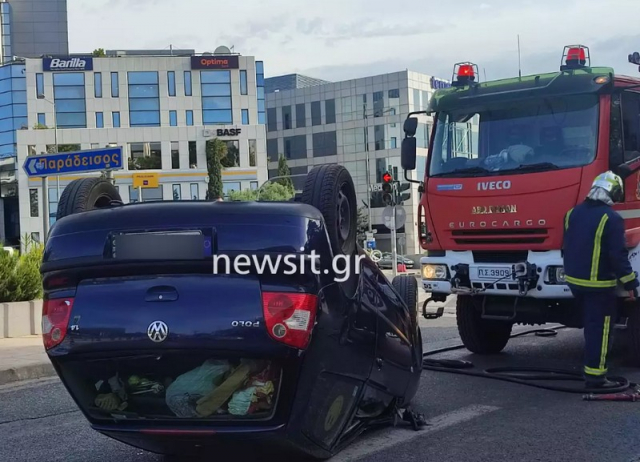 Σοβαρό τροχαίο για τη μετεωρολόγο Χριστίνα Σούζη στη Λεωφόρο Κηφισίας