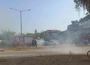 Πρέβεζα: Αυτοκίνητο πήρε φωτιά εν κινήσει