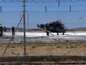 Φωτιά σε ελικόπτερο στο «Ελ. Βενιζέλος»