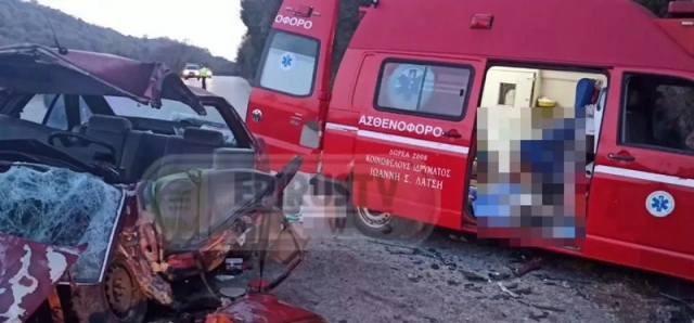 Ιωάννινα: Τραγωδία με δυο νεκρούς: Ασθενοφόρο συγκρούστηκε με αυτοκίνητο
