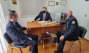 Συνάντηση Καββαδά με τον νέο Αστυνομικό Δ/ντή Λευκάδας Νίκο Νικολάου