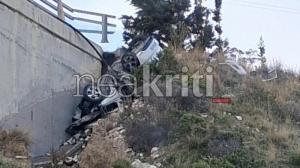 Λασίθι: Νεκρός 19χρονος σε τροχαίο - Το αυτοκίνητό του έπεσε από γέφυρα