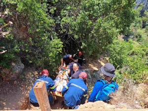 Διασώθηκε γυναίκα από δύσβατο σημείο στον Άγιο Νικήτα Λευκάδας