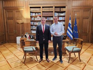 Για ευχαριστίες μετέβη στον Πρωθυπουργό ο Θανάσης Καββαδάς