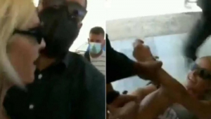 Πεσμένη στο πάτωμα με την ασφάλεια του Πλεύρη πάνω της βρέθηκε γυναίκα που διαμαρτυρήθηκε