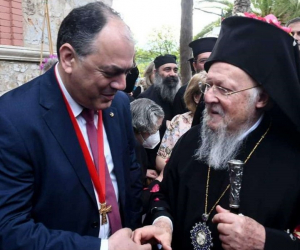 Στην έδρα της Μητέρας Εκκλησίας, στο Οικουμενικό Πατριαρχείο, ο Ευάγγελος Κατσίμπρας