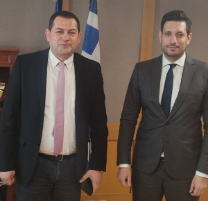 Συνάντηση του Αντιπεριφερειάρχη Θ. Βασιλόπουλου με τον υφυπουργό Ψηφιακής Διακυβέρνησης, Κ. Κυρανάκη